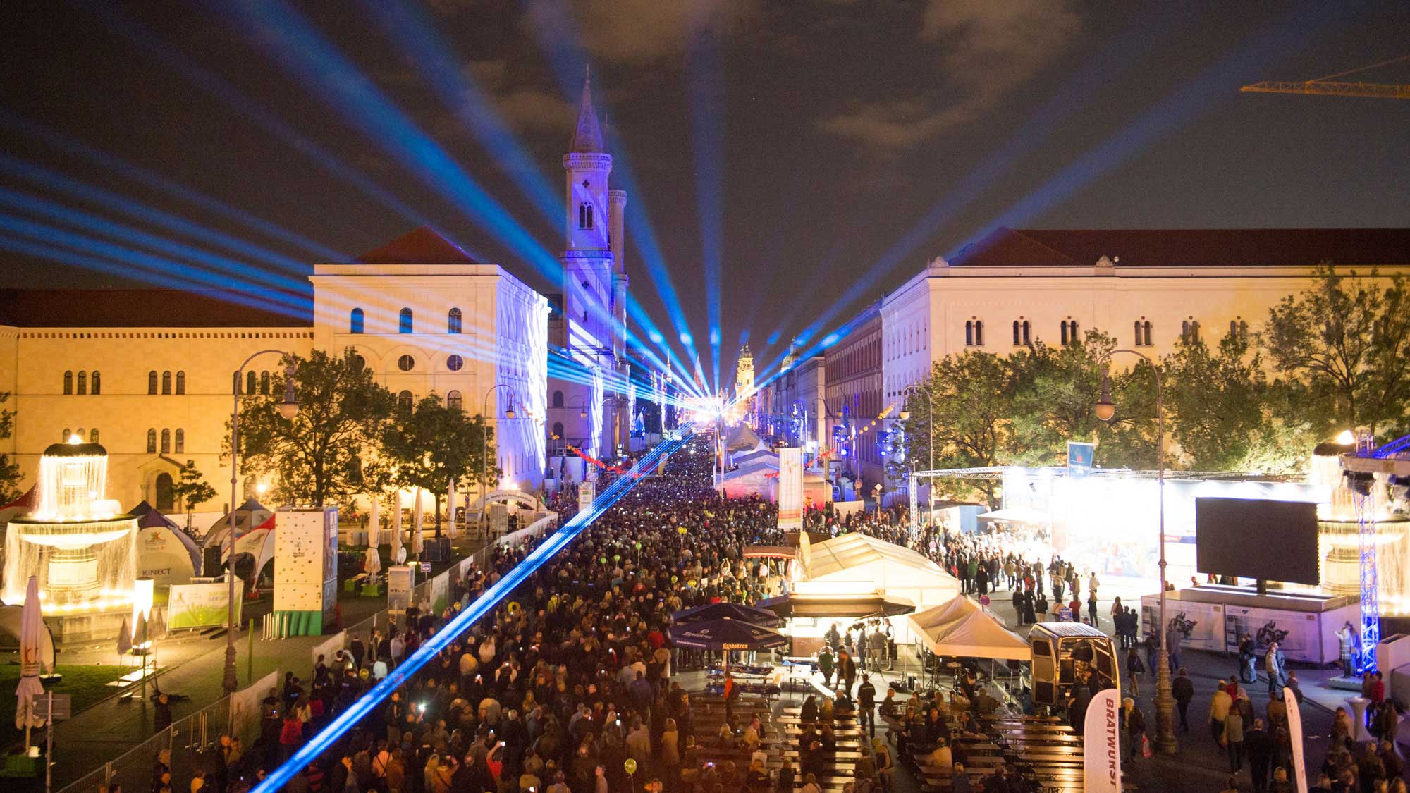 Lasershow München, Tag der Einheit