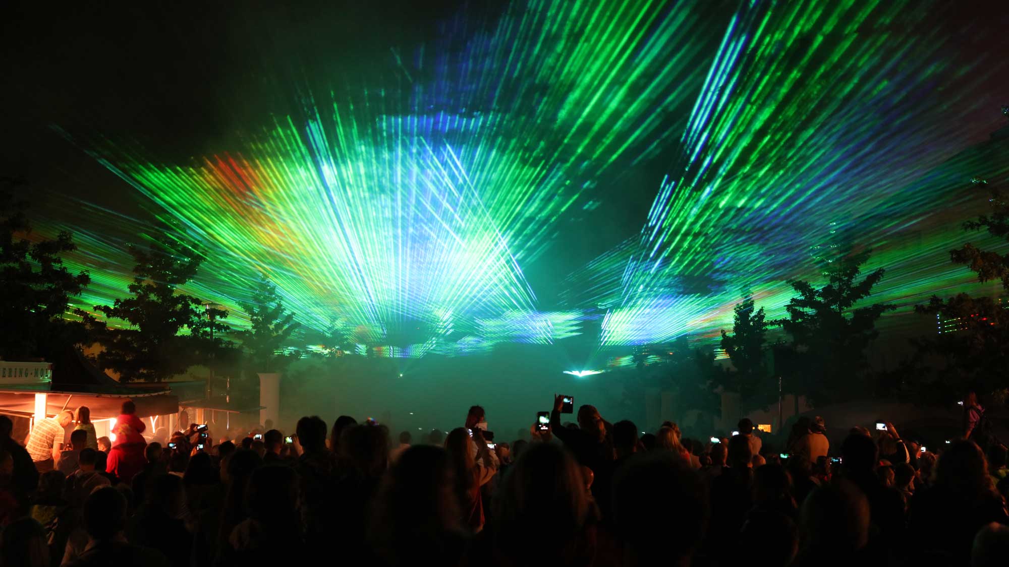 Showlaser, Stadtjubiläum 775 Lichterfest Altstadt 2015